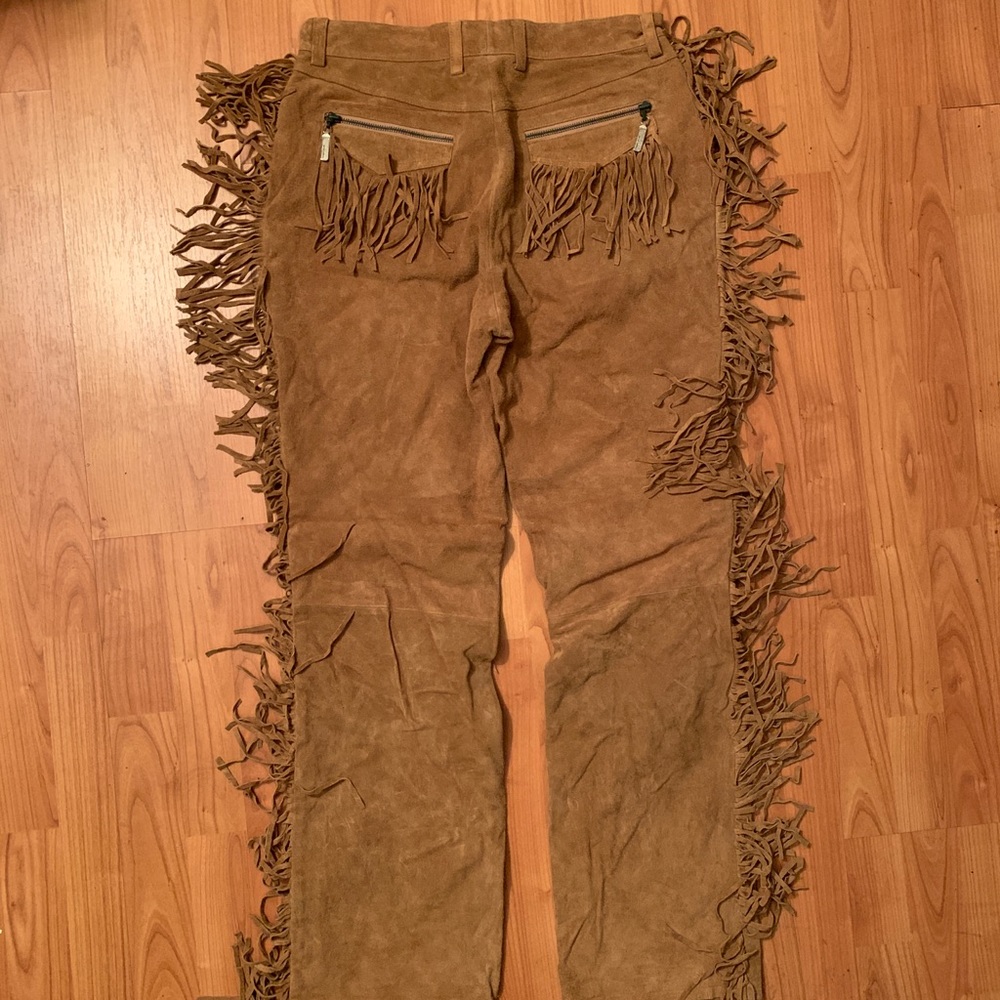 Brand New Tommy Hilfiger Suede fringe pant - Picture 6 of 9